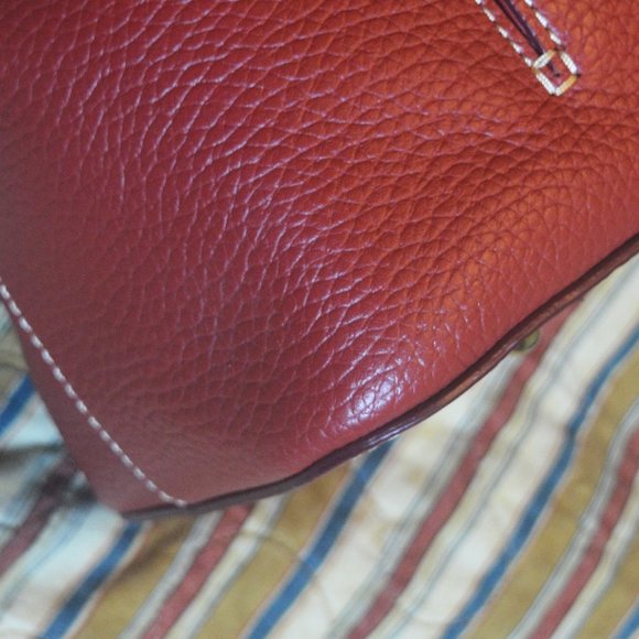 Dooney & Bourke Aubrey Satchel Terra Cotta Purse Bag - Picture 8 of 12